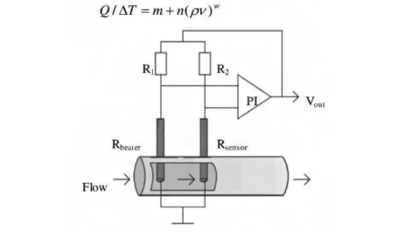 熱式氣體質量香蕉视频黄下载的基本原理圖
